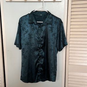 Mens Emerald Green Dress Shirt